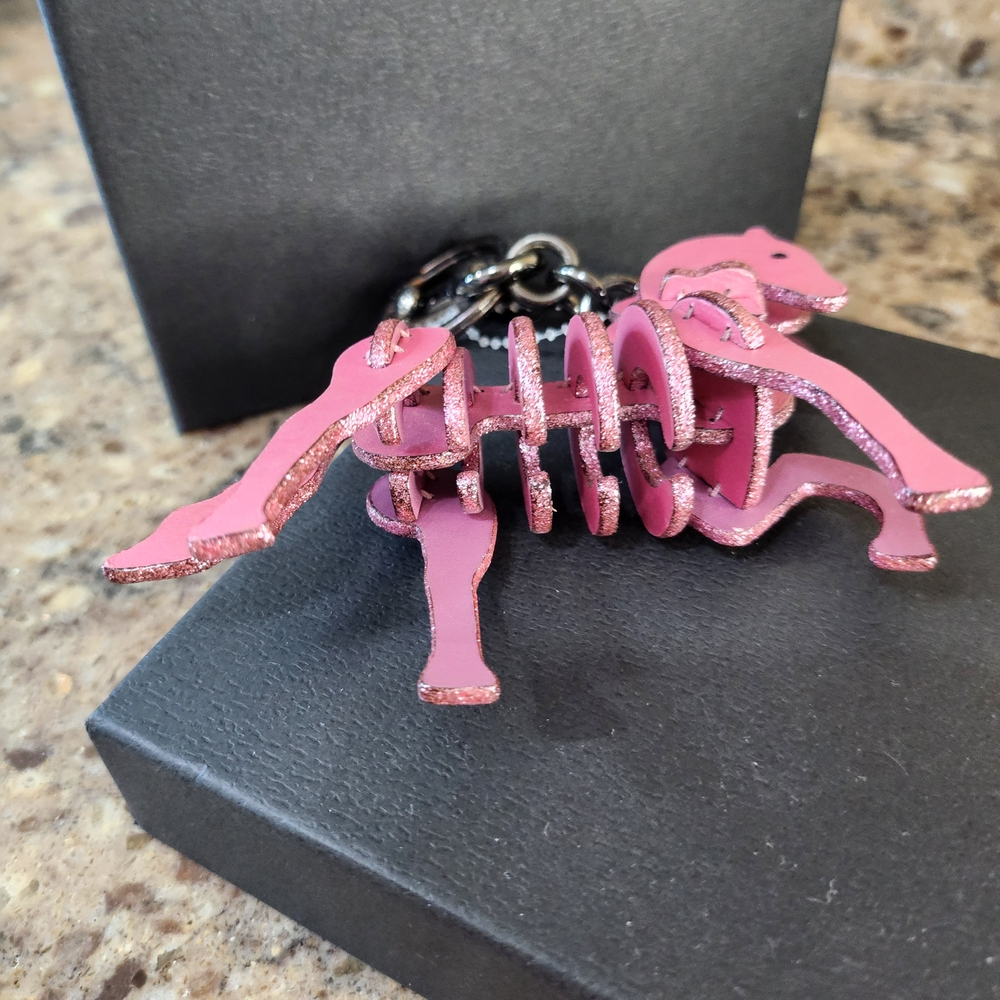 Coach Pink Unicorn...see Pics Some Wear On Hardware - Picture 7 of 7